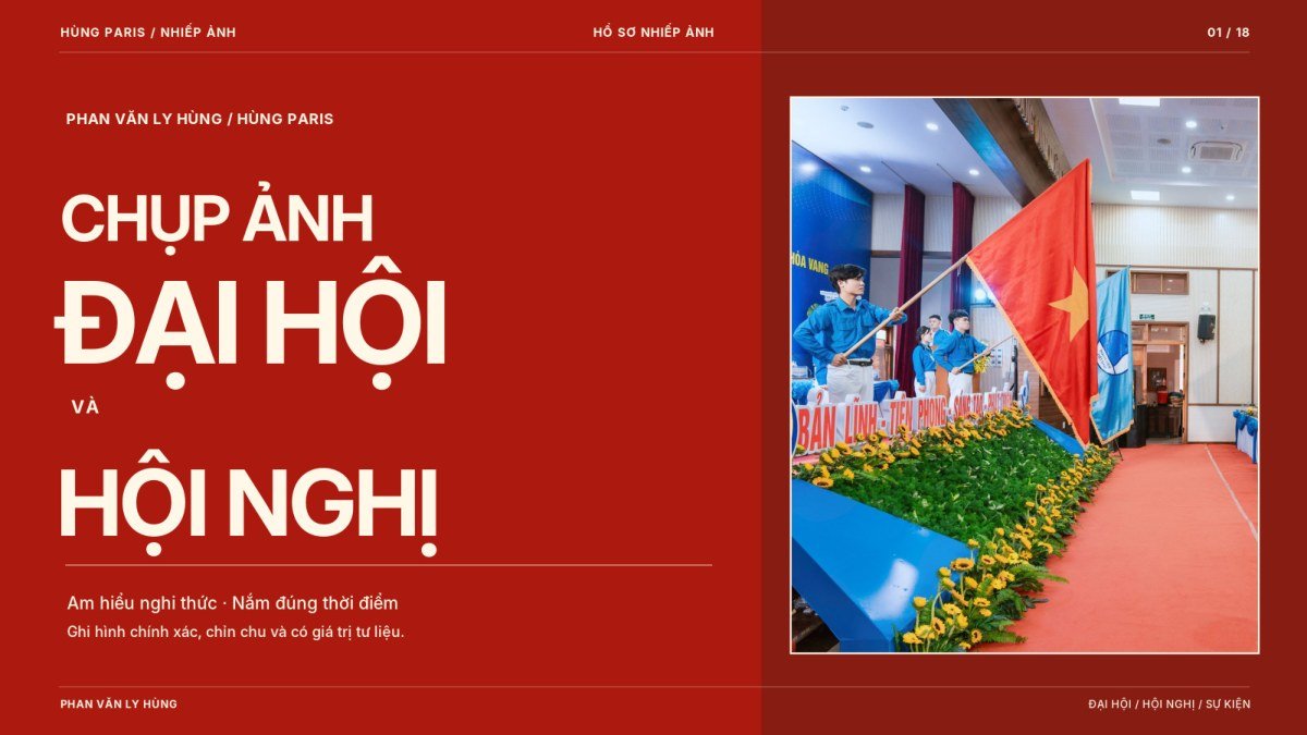 Bìa bộ hồ sơ nhiếp ảnh Hùng Paris